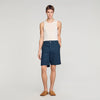 Short de denim motivo Square Cross