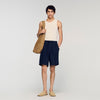 Short de lino con cintura elástica