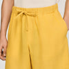 Short de lino con cintura elástica