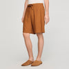 Short de lino con cintura elástica