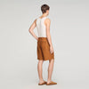 Short de lino con cintura elástica