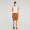 Short de lino con cintura elástica