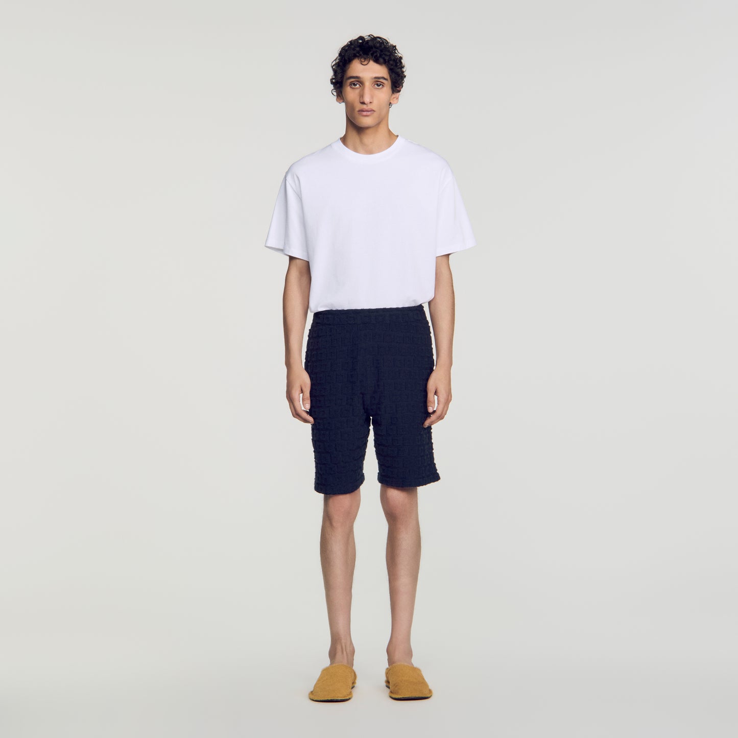 Pantalón corto de rizo