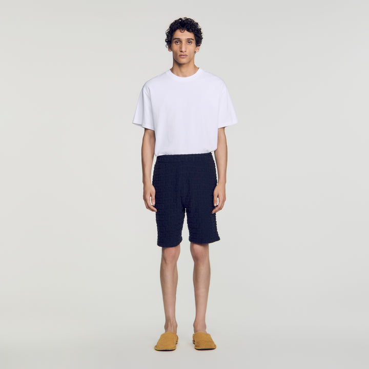 Pantalón corto de rizo