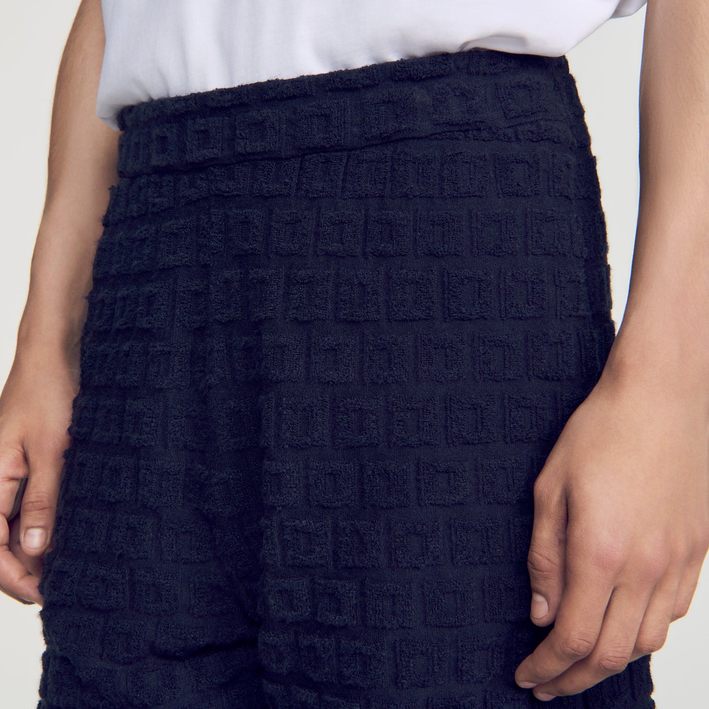 Pantalón corto de rizo