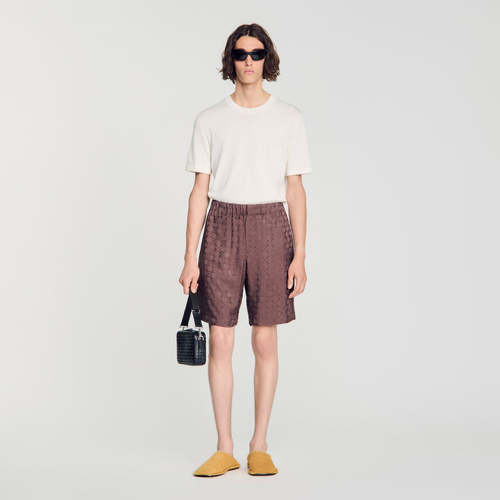 Short con motivo Square Cross