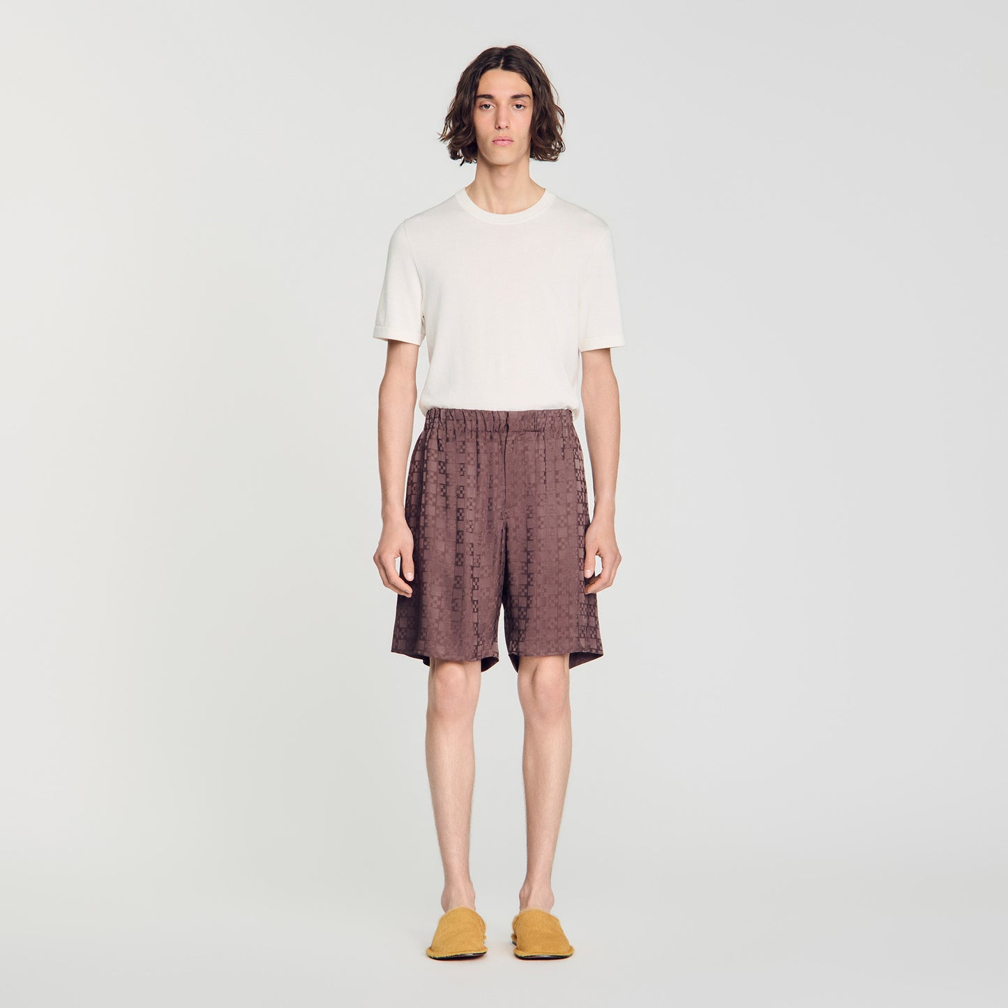 Short con motivo Square Cross