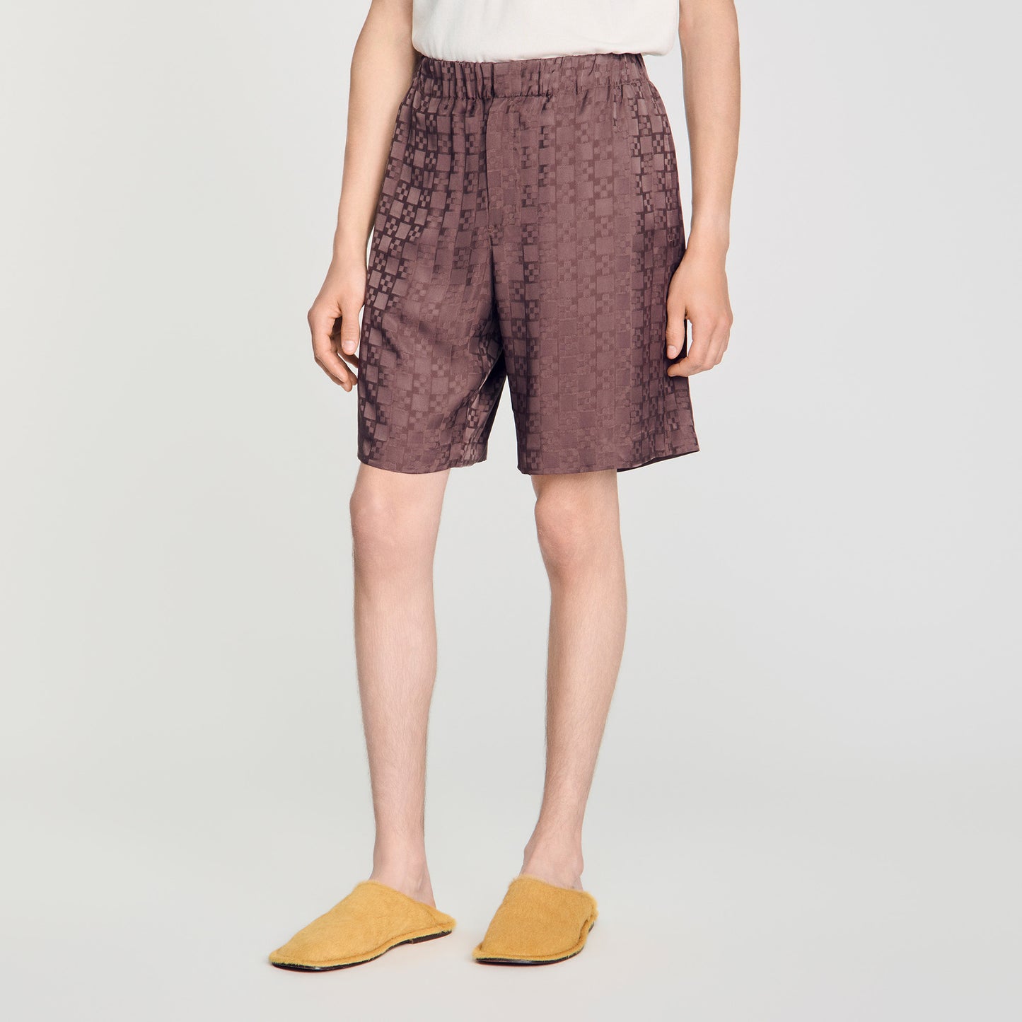 Short con motivo Square Cross