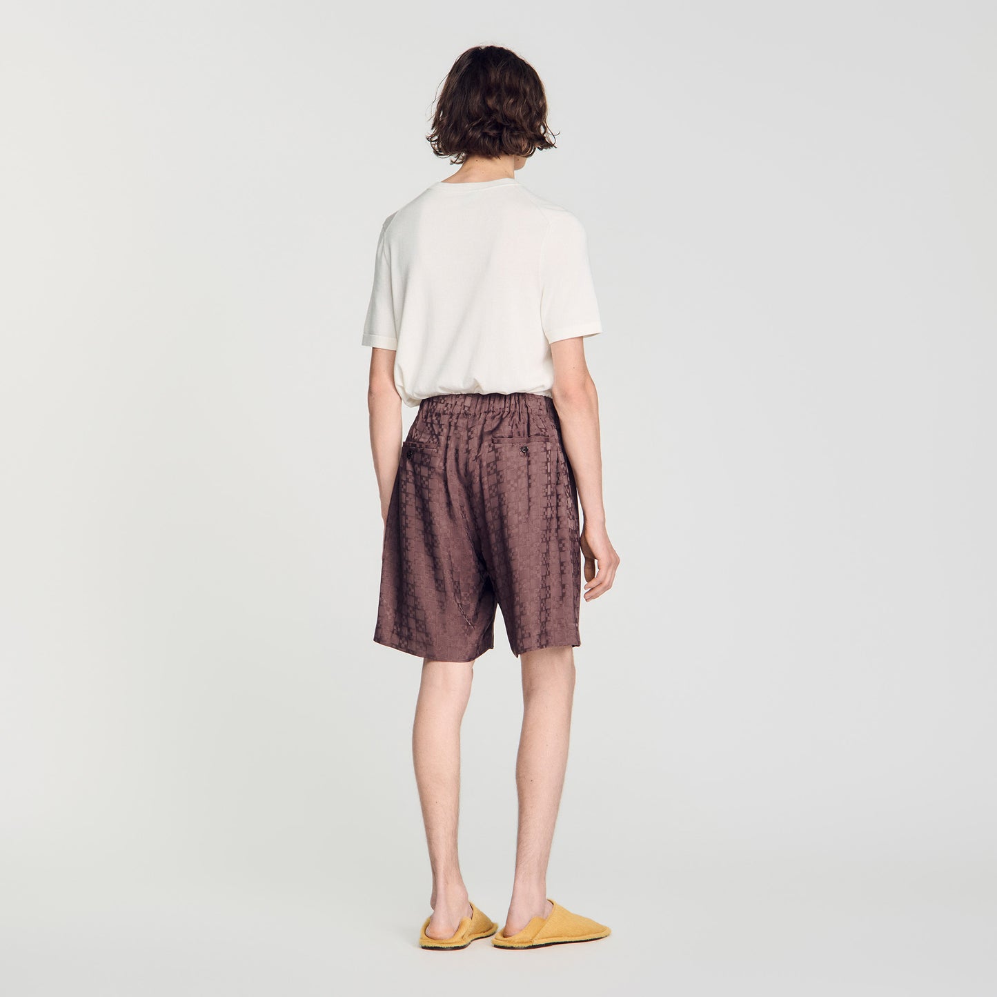 Short con motivo Square Cross