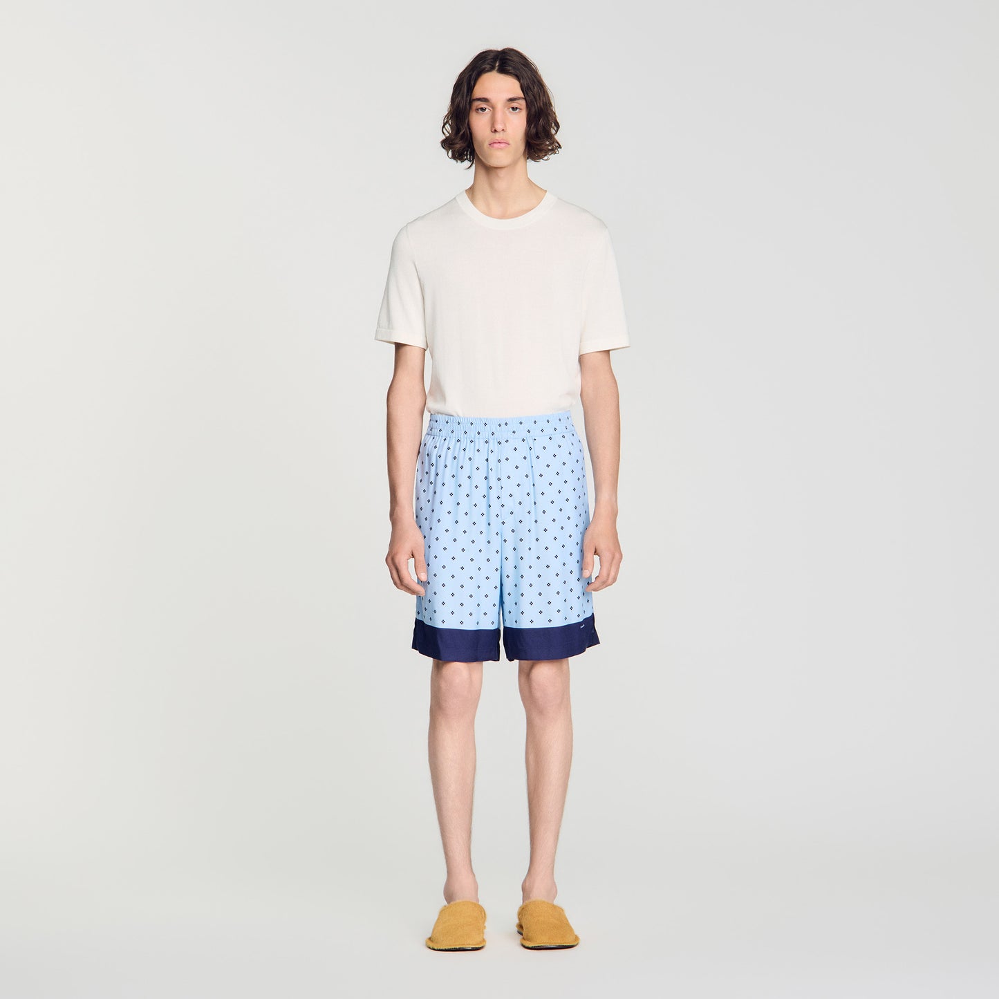 Short con motivo Square Cross