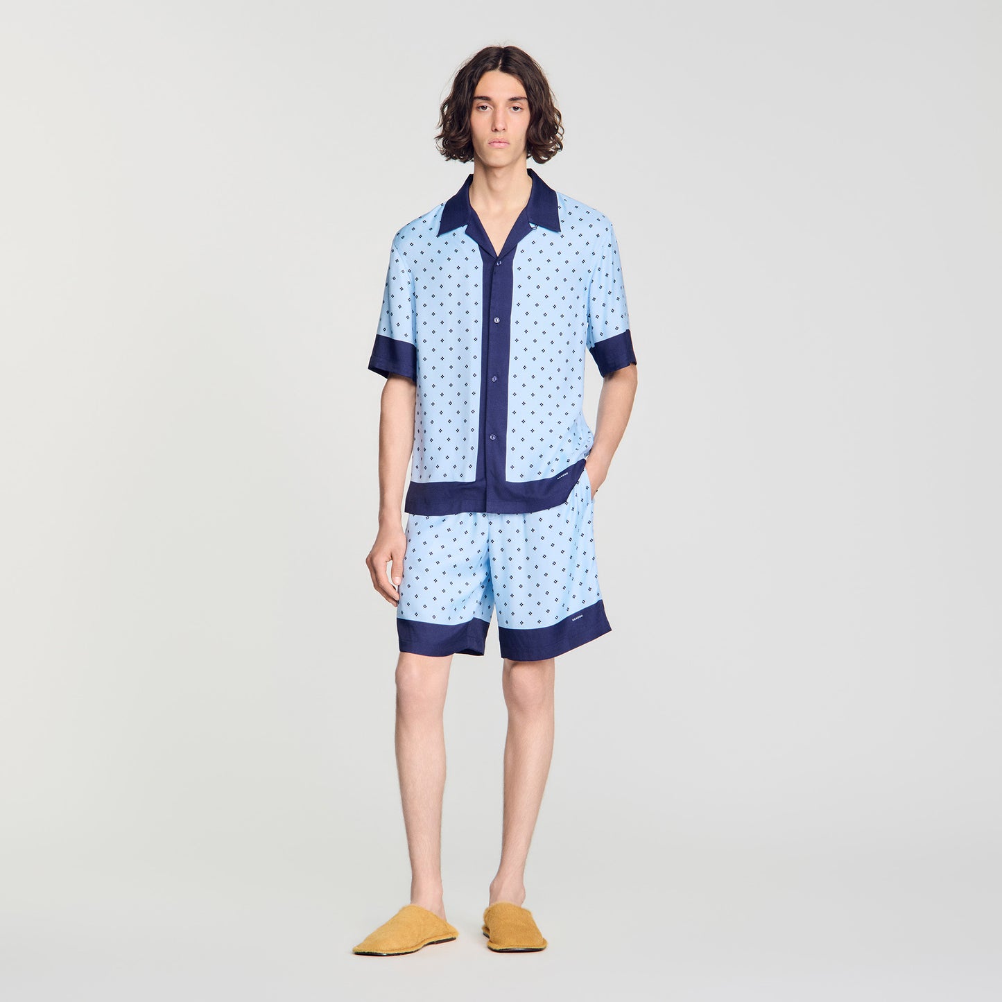Short con motivo Square Cross