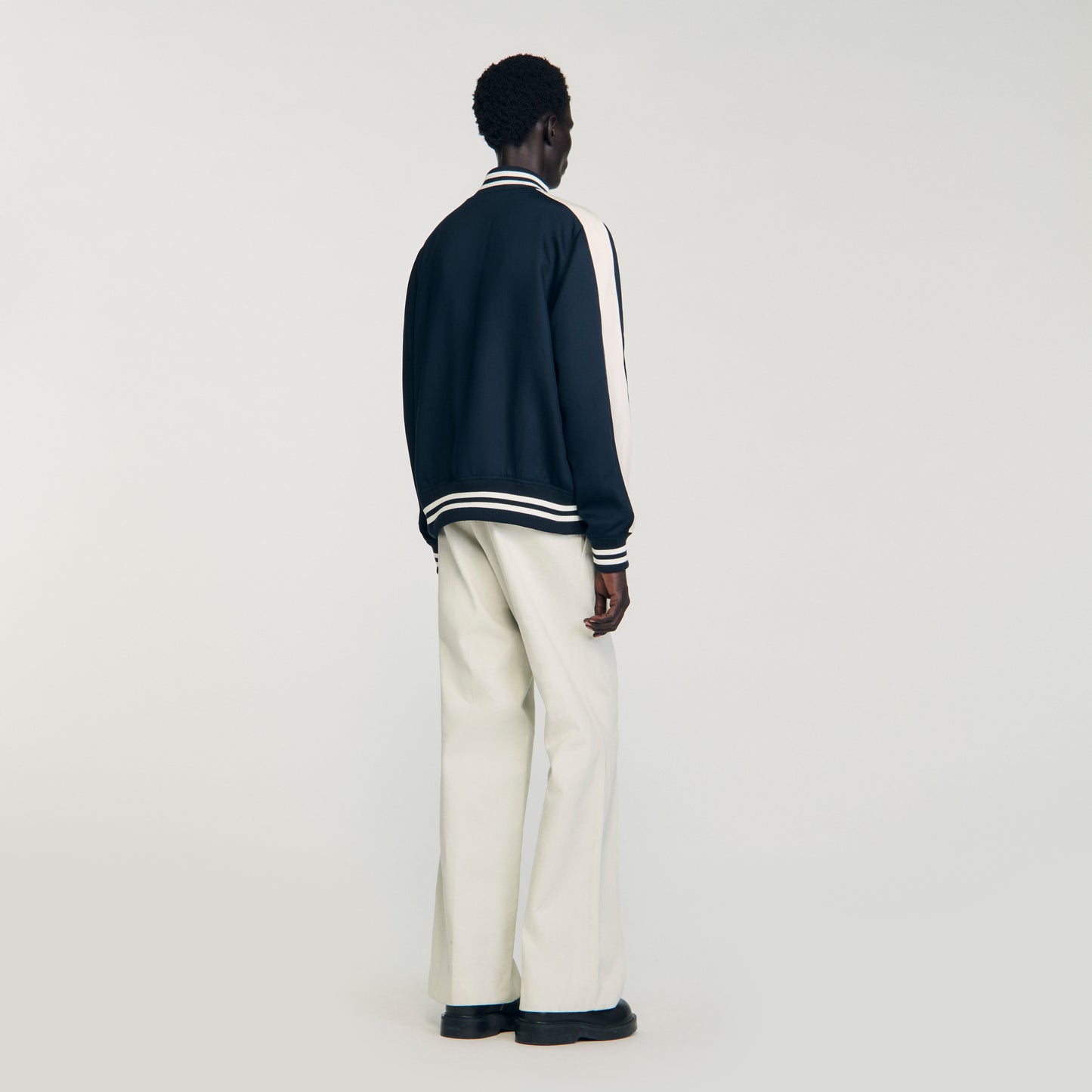 Cazadora varsity con cremallera