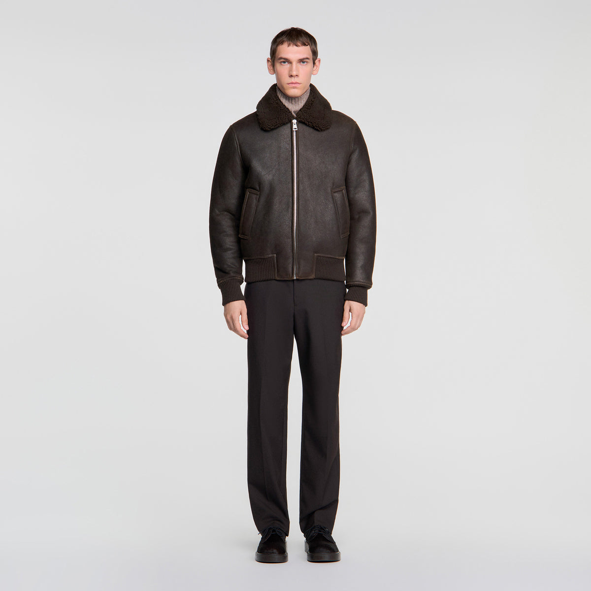 Cazadora de piel de oveja