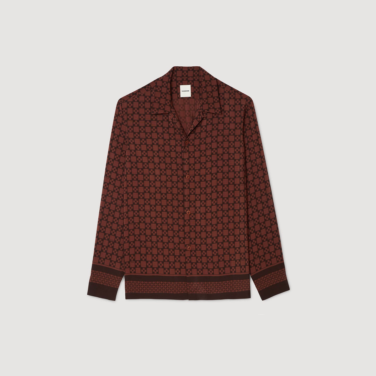 Camisa fluida estampada