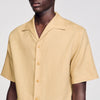 Camisa de algodón y lino