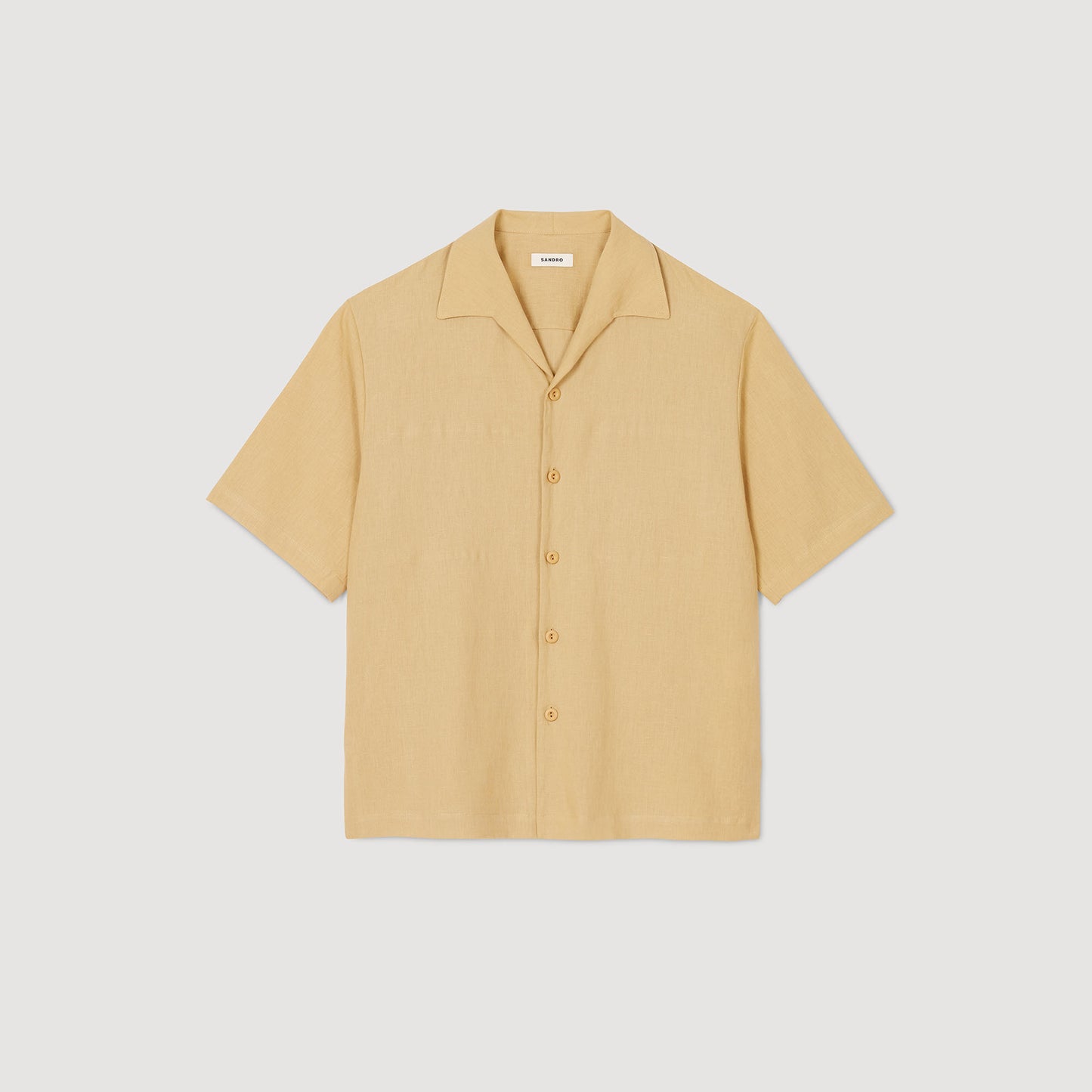 Camisa de algodón y lino