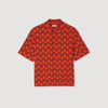 Camisa fluida con estampado de cuerda