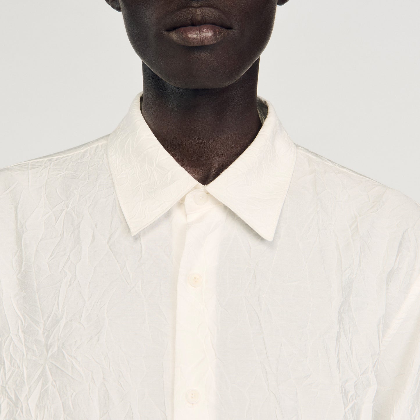 Camisa efecto arrugado