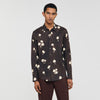 Camisa de lino con estampado floral