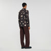 Camisa de lino con estampado floral