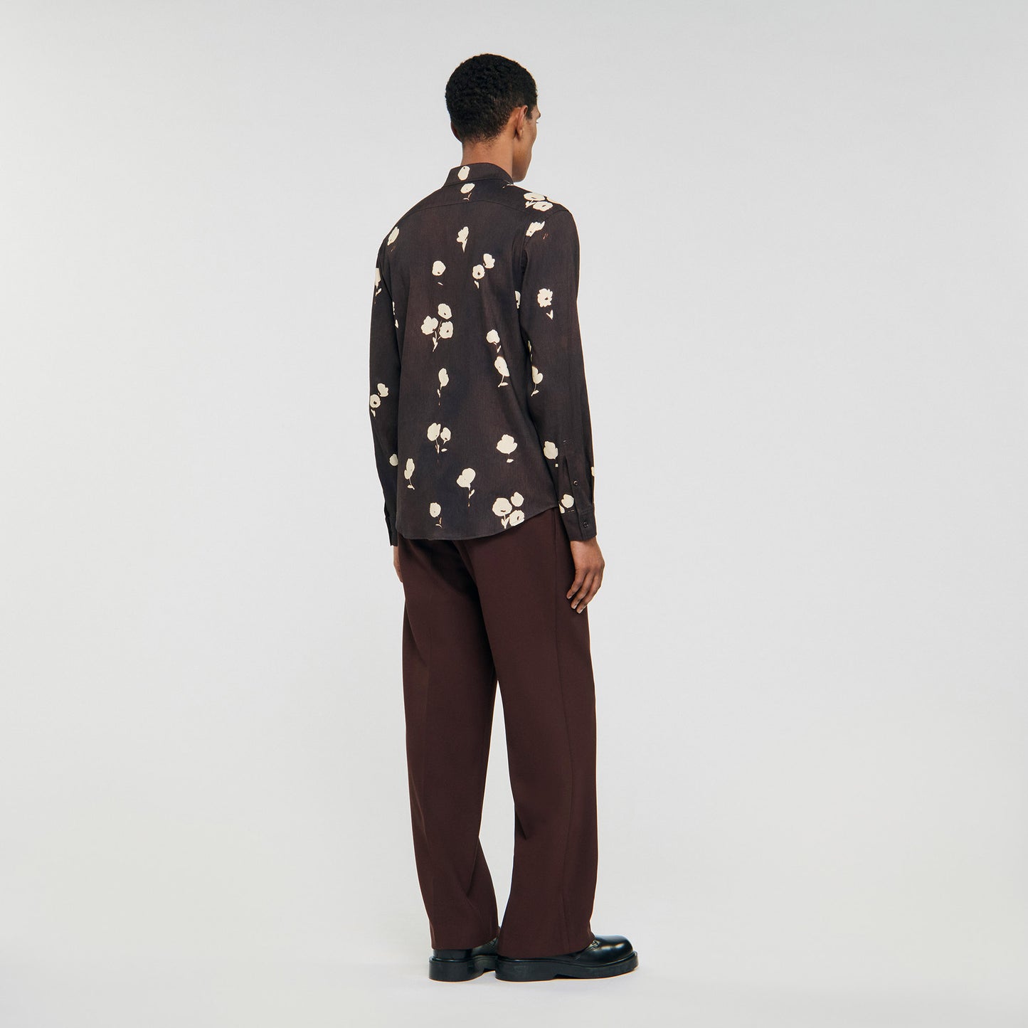 Camisa de lino con estampado floral
