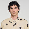 Camisa de lino con estampado floral