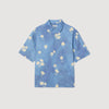 Camisa con estampado de flor
