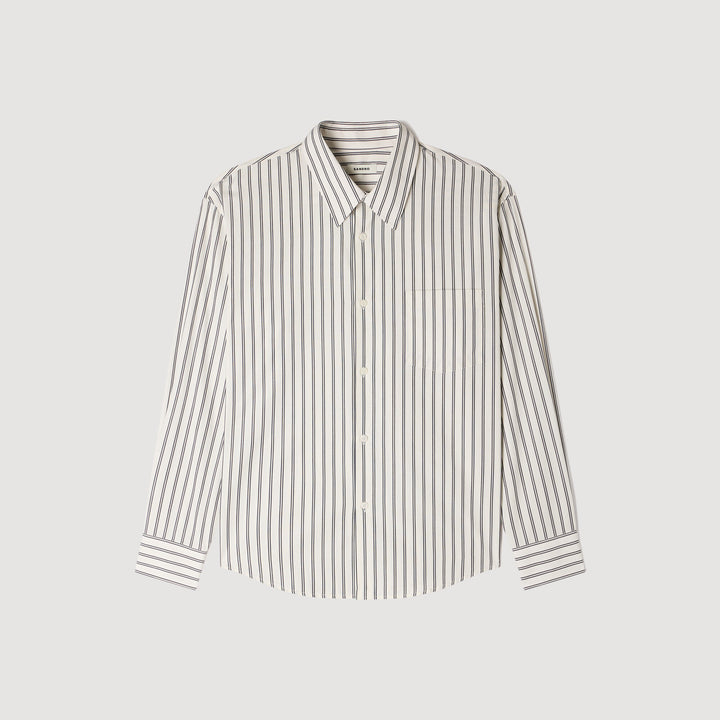 Camisa de algodón a rayas