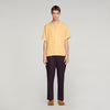 Camisa fluida con cuello italiano