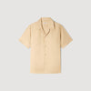 Camisa fluida con cuello italiano