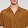 Camisa calada efecto malla