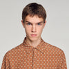 Camisa fluida estampado eslabones