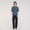 Camisa fluida estampado eslabones