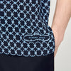 Camisa fluida estampado eslabones