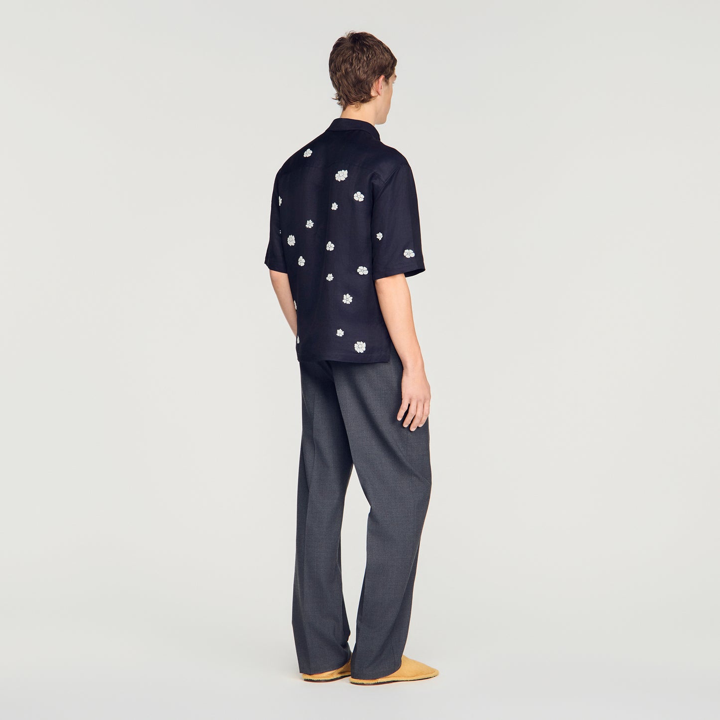 Camisa fluida con estampado floral