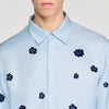 Camisa fluida con estampado floral
