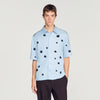 Camisa fluida con estampado floral