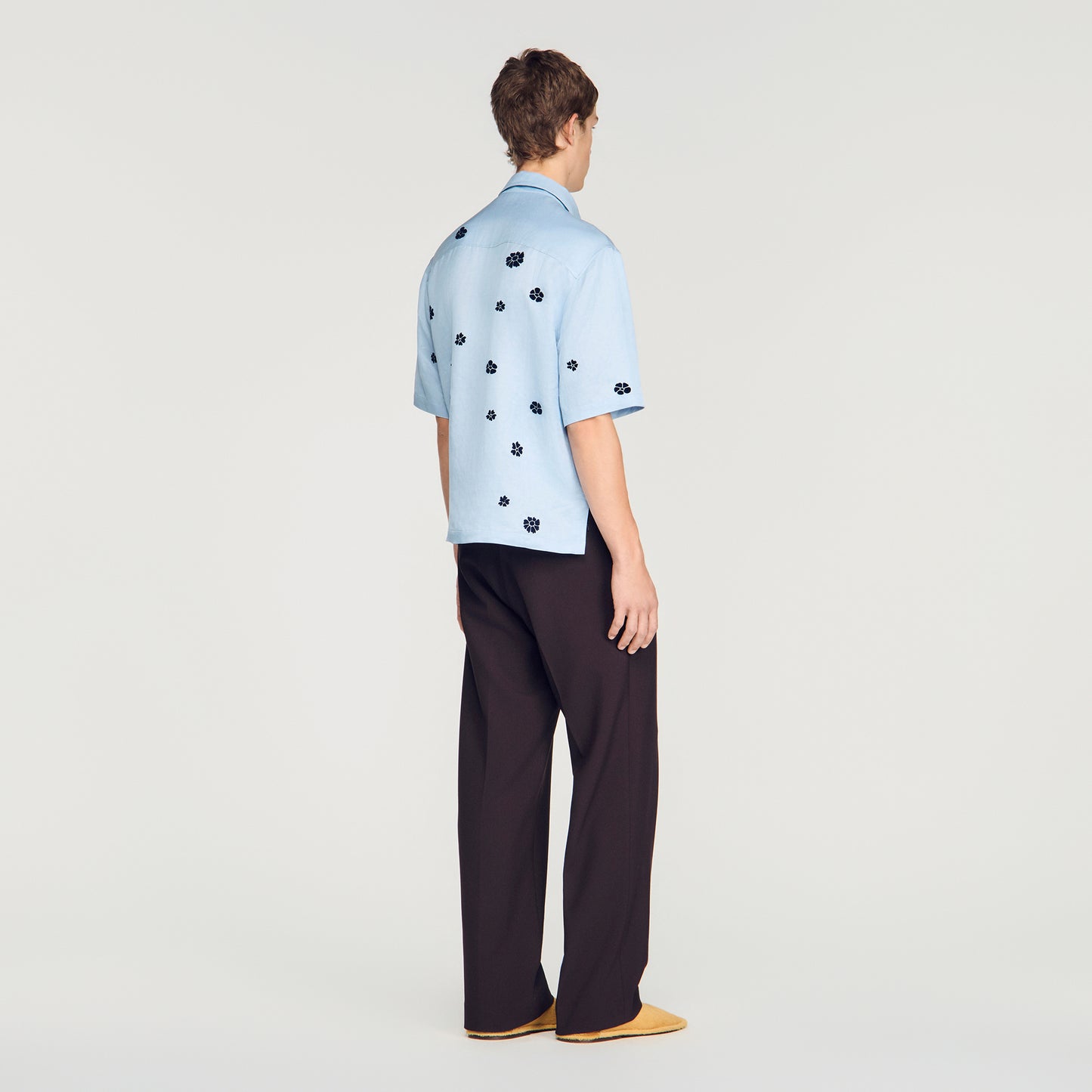 Camisa fluida con estampado floral