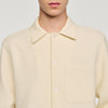 Camisa texturizada cuello italiano