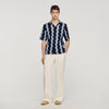 Camisa de lino con estampado