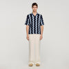 Camisa de lino con estampado