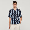 Camisa de lino con estampado