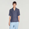 Camisa de rayas cuello barco