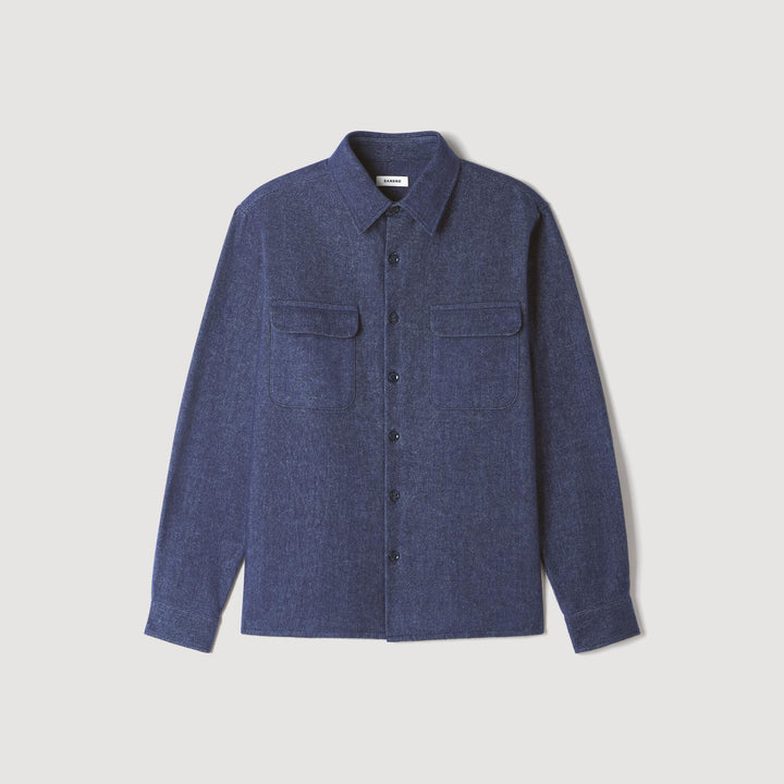 Camisa de franela de algodón