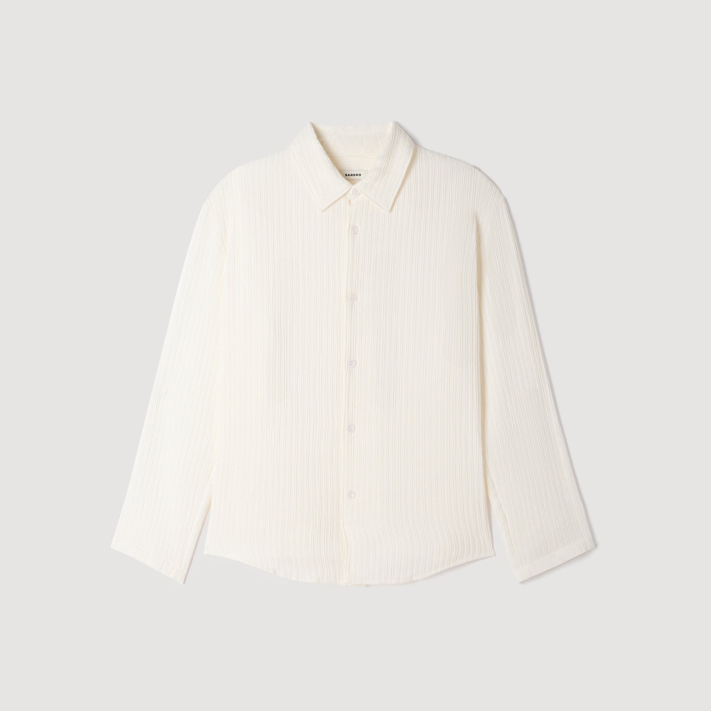 Camisa fluida efecto arrugado
