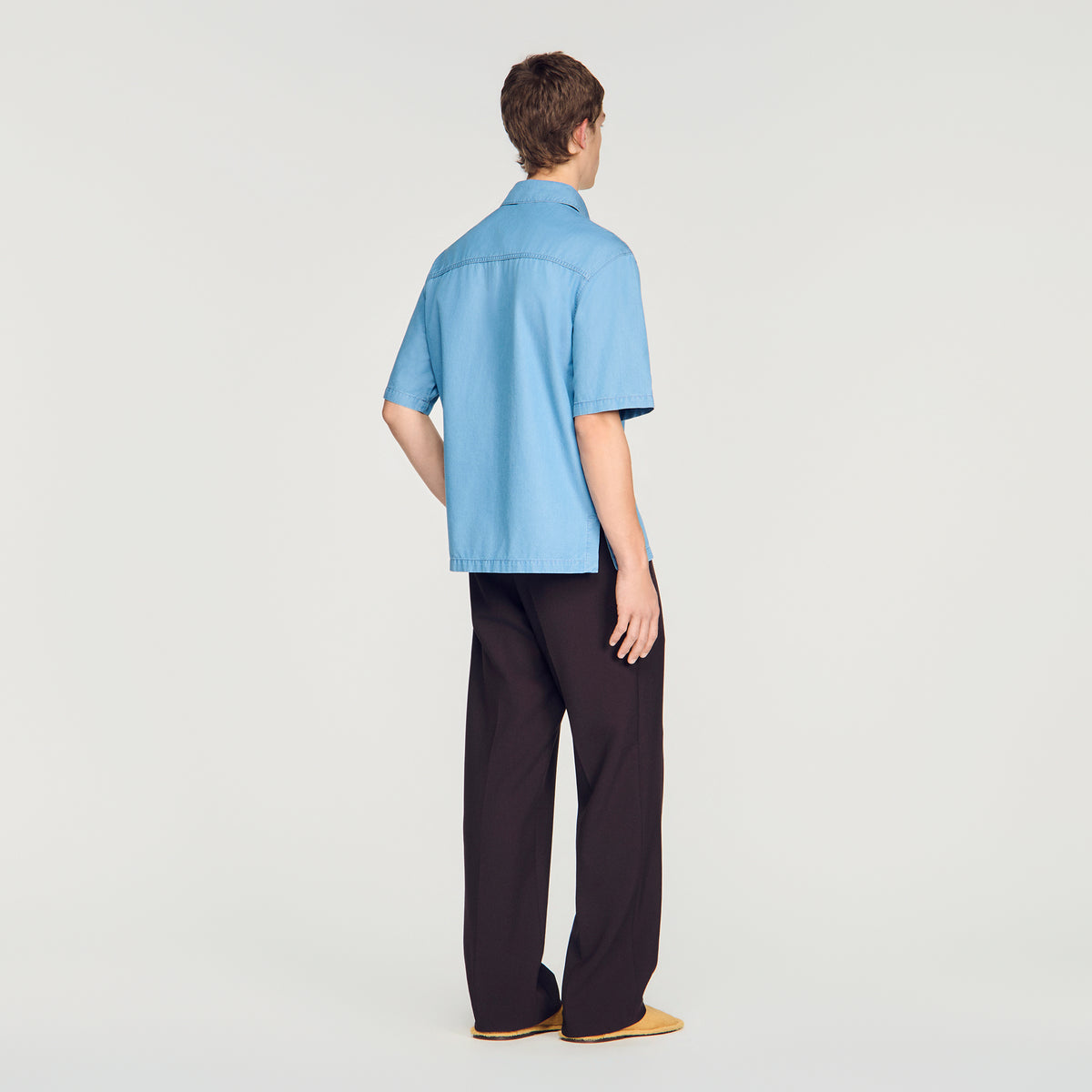 Camisa ancha efecto lavado