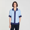 Camisa con motivo micro cross