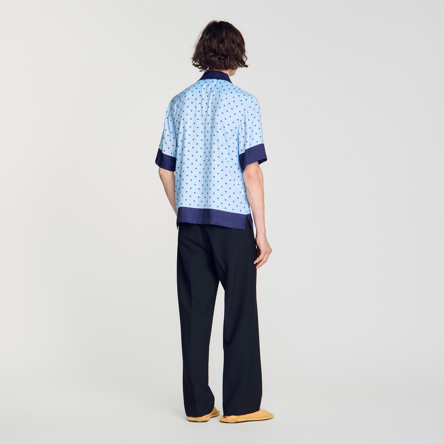 Camisa con motivo micro cross