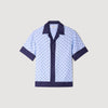 Camisa con motivo micro cross