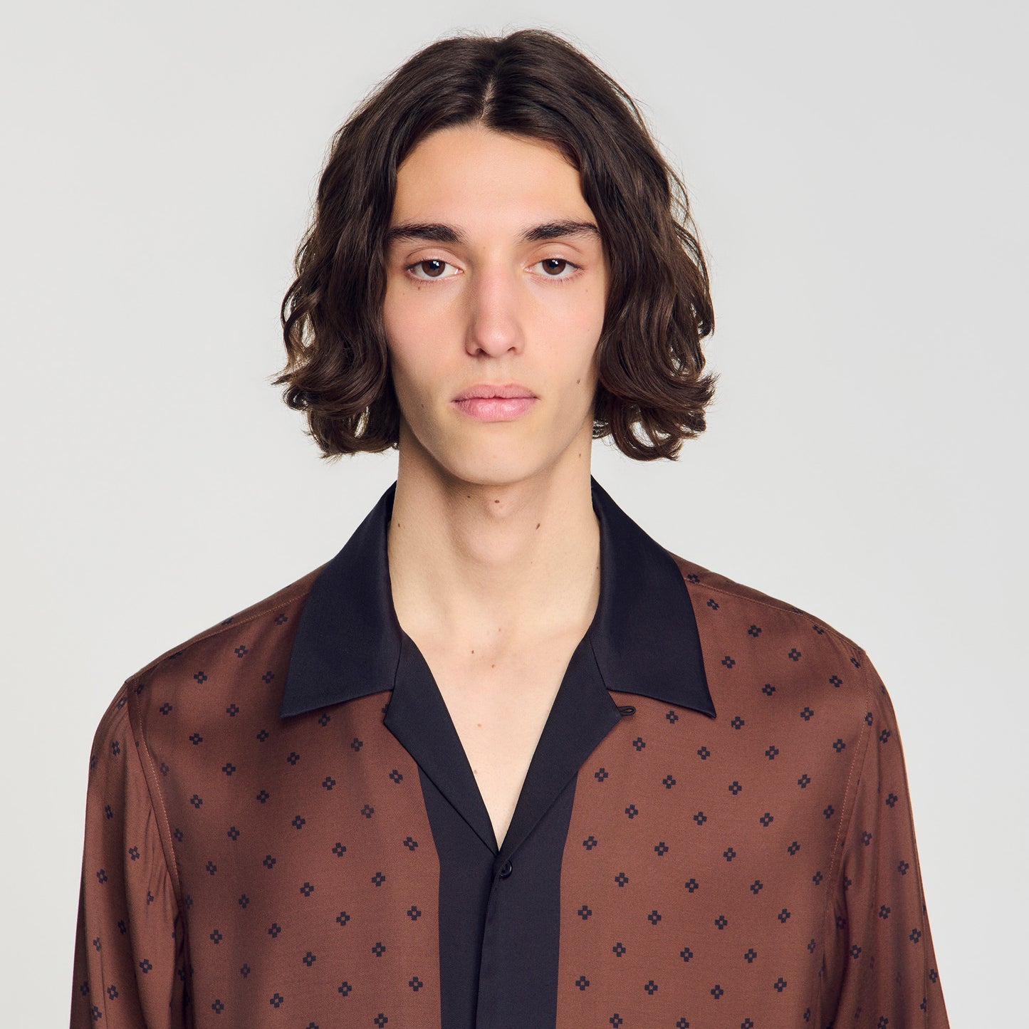 Camisa con motivo Square Cross